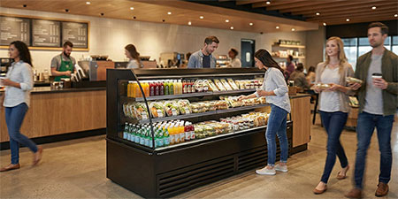 Air Curtain Merchandisers for Grab-and-Go