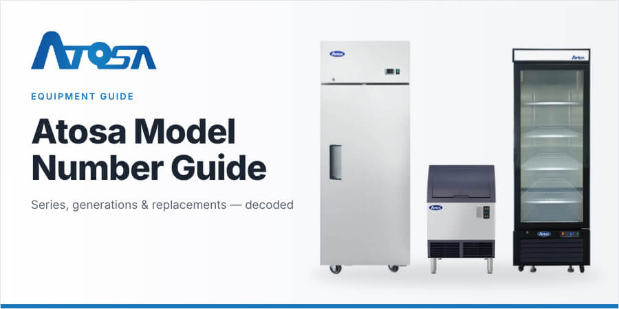 Atosa Model Number Guide