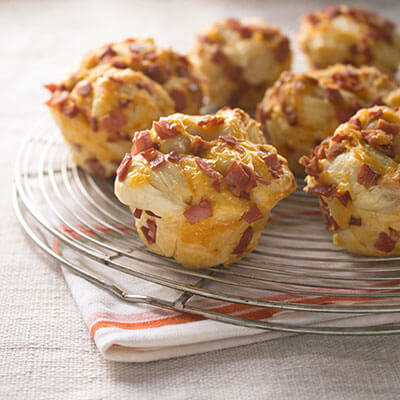 Cheesy Ham Bubble Bakes