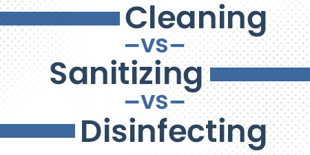 Cleaning vs Sanitizing vs Disinfecting