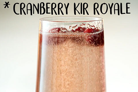 Cranberry Kir Royale