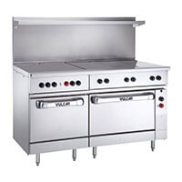Commercial Electric Range with Griddles