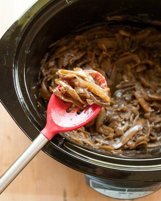 Hack #100: Use a slow cooker to caramelize onions