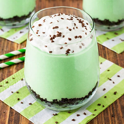 Grasshopper Pie in a Glass