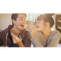Couple Eating Sushi