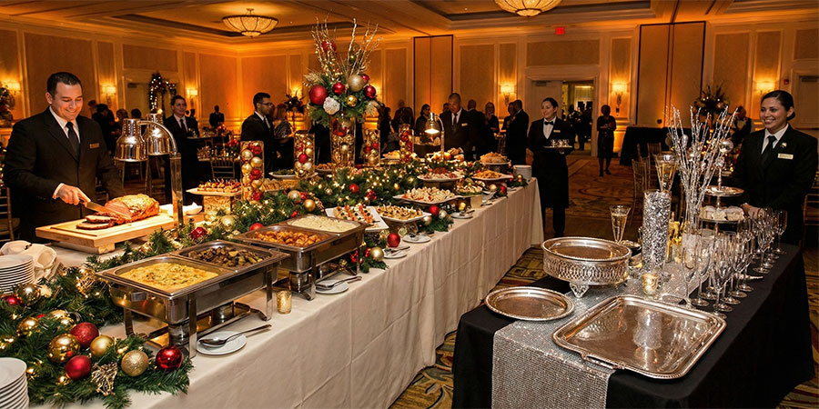 Holiday Catering Tips for Christmas and New Year's Eve Parties