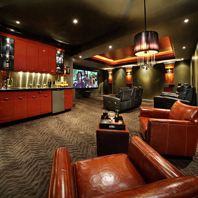 Home Theater Man Cave Kitchen - Vancouver