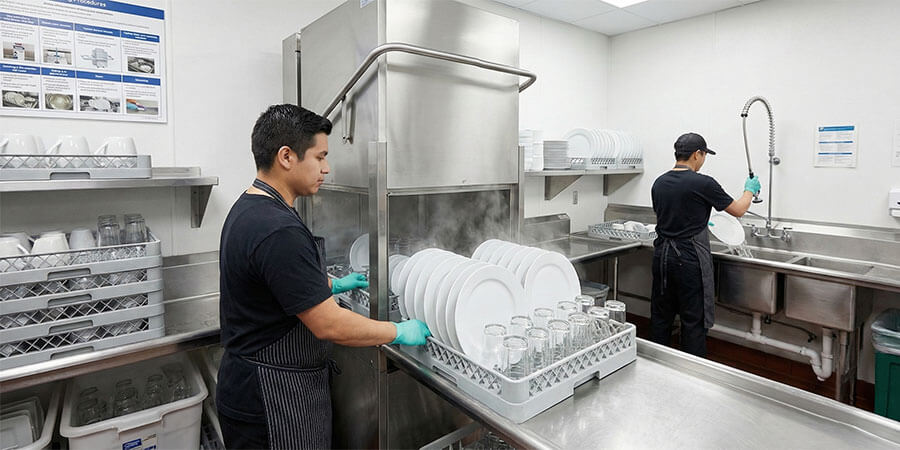 How Restaurants Keep Dishes Clean and Sanitized