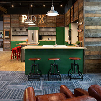 Industrial Man Cave Kitchen - Portland