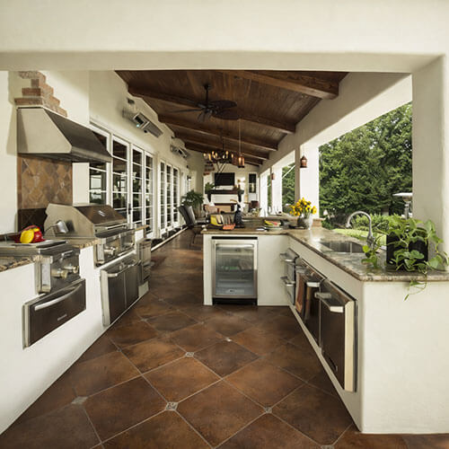 Mediterranean Loggia Kitchen - Sacramento