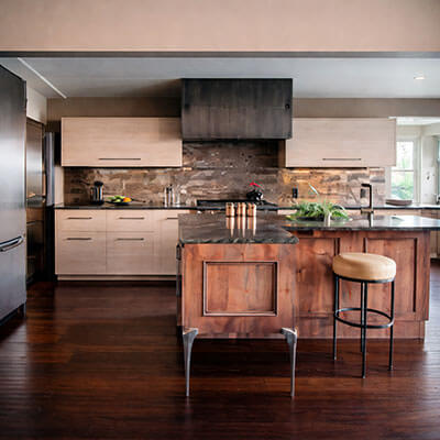 Modern Rustic Man Cave Kitchen - San Francisco