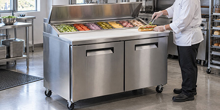 Refrigerated Prep Table Sizing Guide
