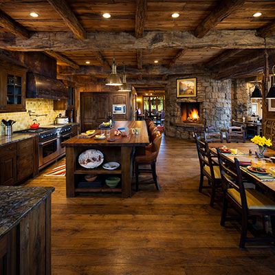 Rustic Man Cave Kitchen