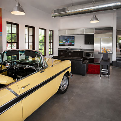 Spanish Colonial Man Cave Garage Kitchen - Phoenix