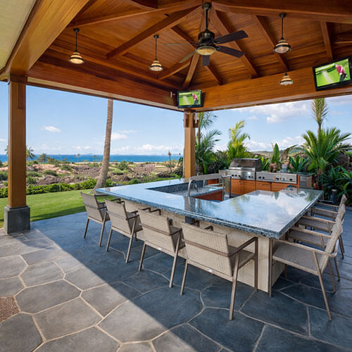 Tropical Outdoor Kitchen - Hawaii