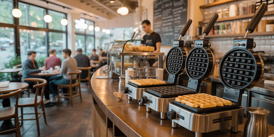 Waffle Makes Front of House and On Display