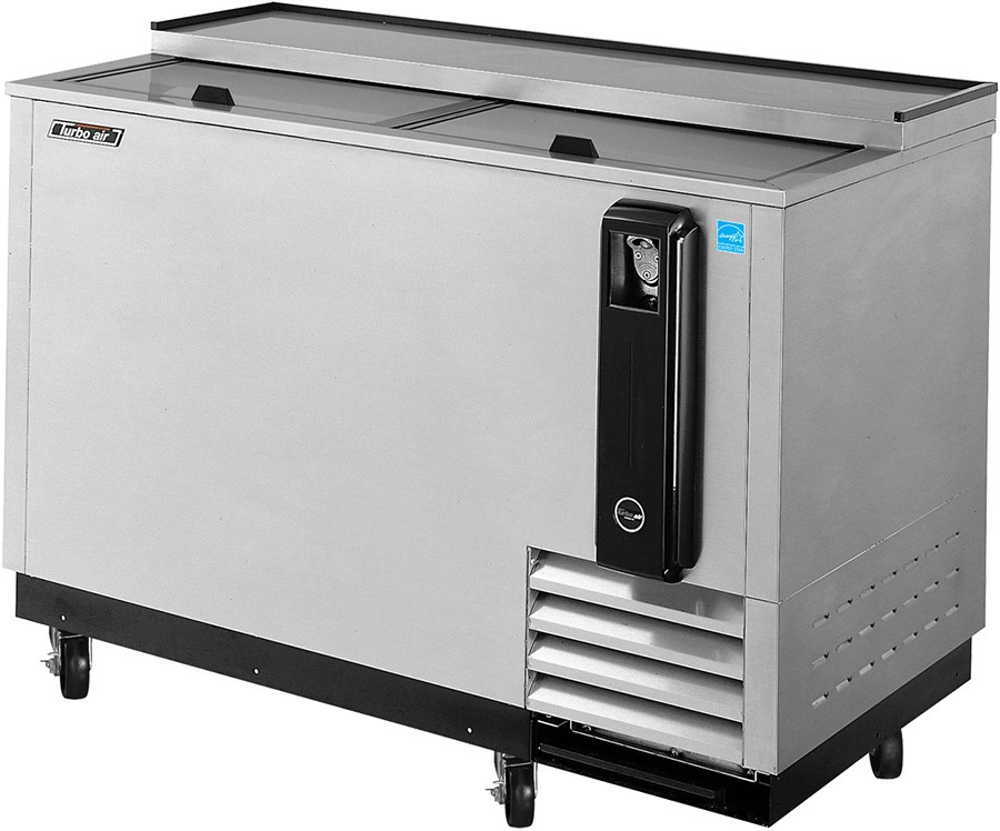 Turbo Air TBC50SD, 50" Beer Bottle Cooler, Horizontal, Stainless Steel