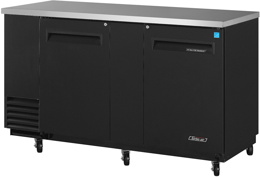 Turbo Air TBB3SB, 69" 2 Solid Door Back Bar Cooler