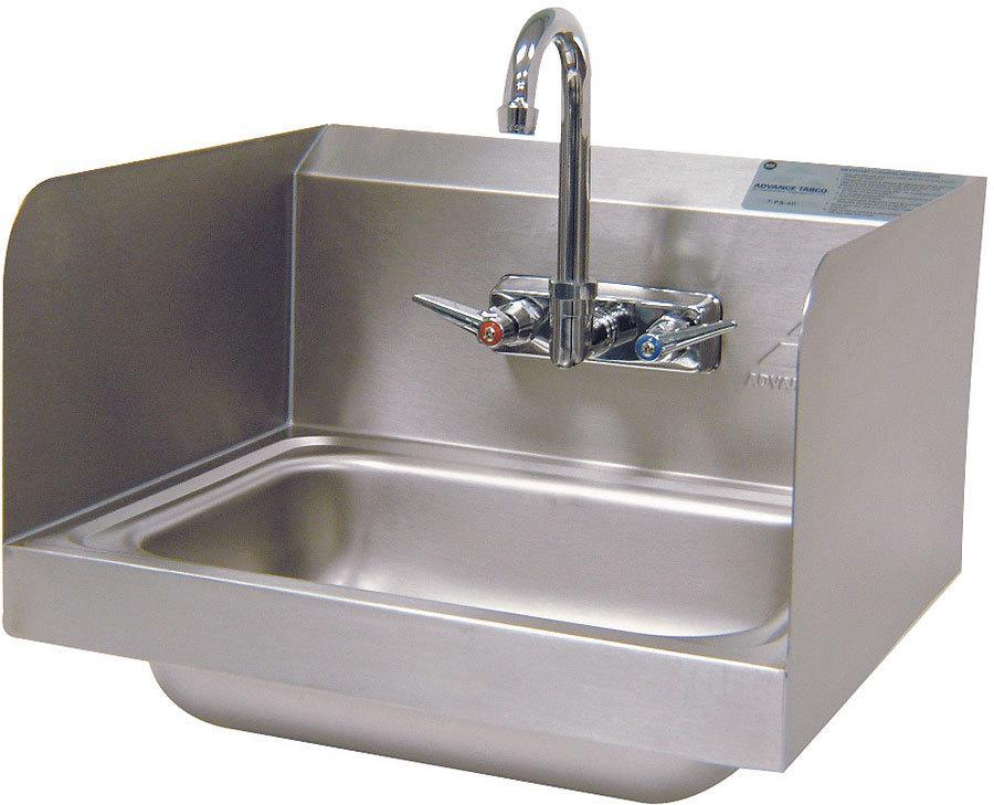 Advance Tabco 7-PS-66, Hand Sink w/ Splash Mount Faucet & Both Side ...