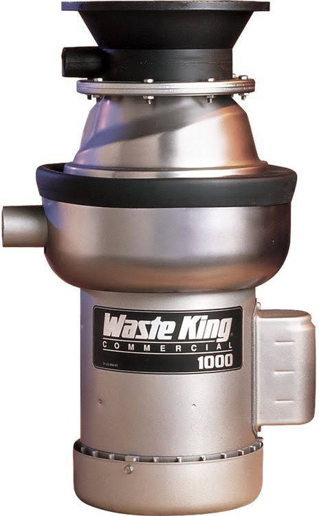 Waste King 1000-1, 1 HP Commercial Food Disposer, 19", 1 Phase