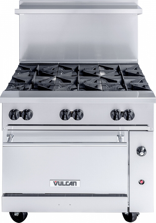 Vulcan 36C6BN, 215,000 Btu Natural Gas Restaurant Range, 6 Burner