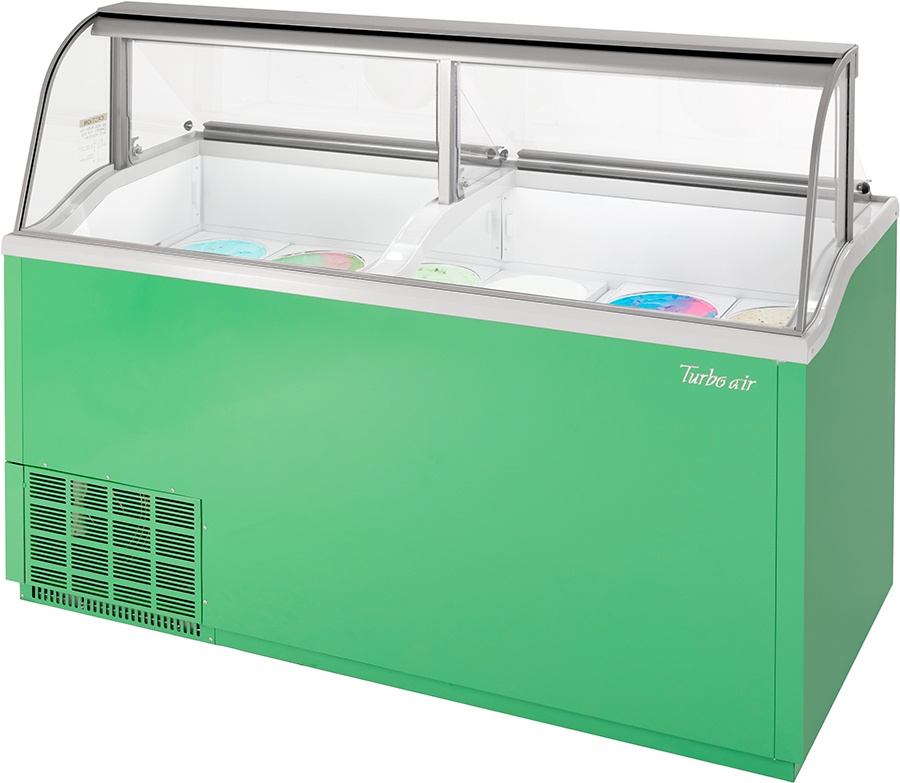Turbo Air Tidc 70g N 68 Ice Cream Dipping Cabinet Lime Green
