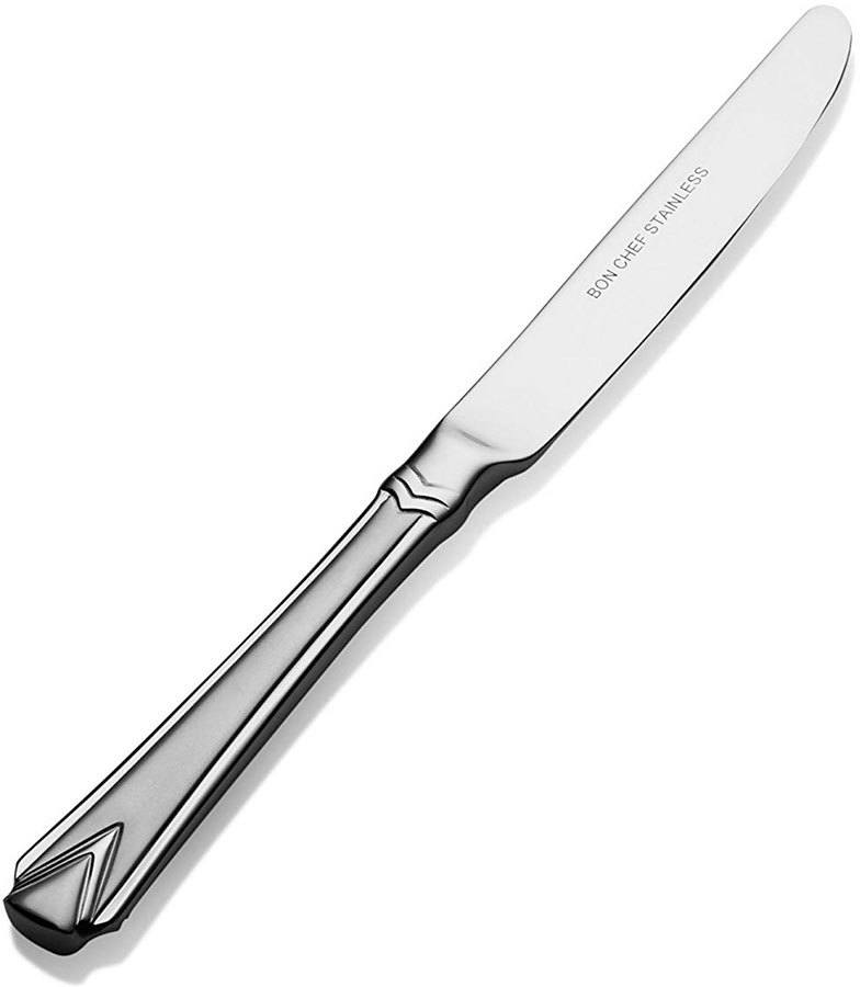 Bon Chef S1317 18 8 Stainless Steel 7 Gothic Solid Handle European Butter Knife 12 Pkg