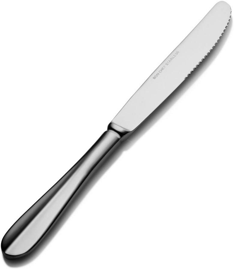 Bon Chef S1111, 18/8 Stainless Steel 8.9" Chambers Solid Handle Dinner Knife (12/pkg)