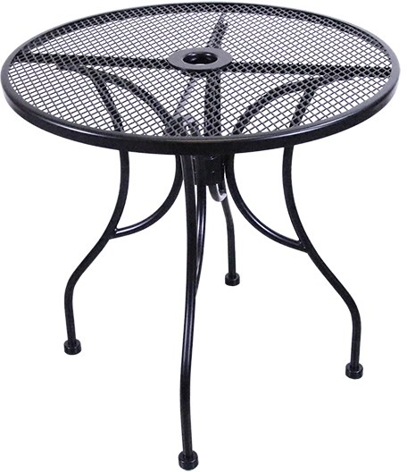 H D Commercial Seating Mt30r 30 Black, Black Wrought Iron Coffee Table Outdoor