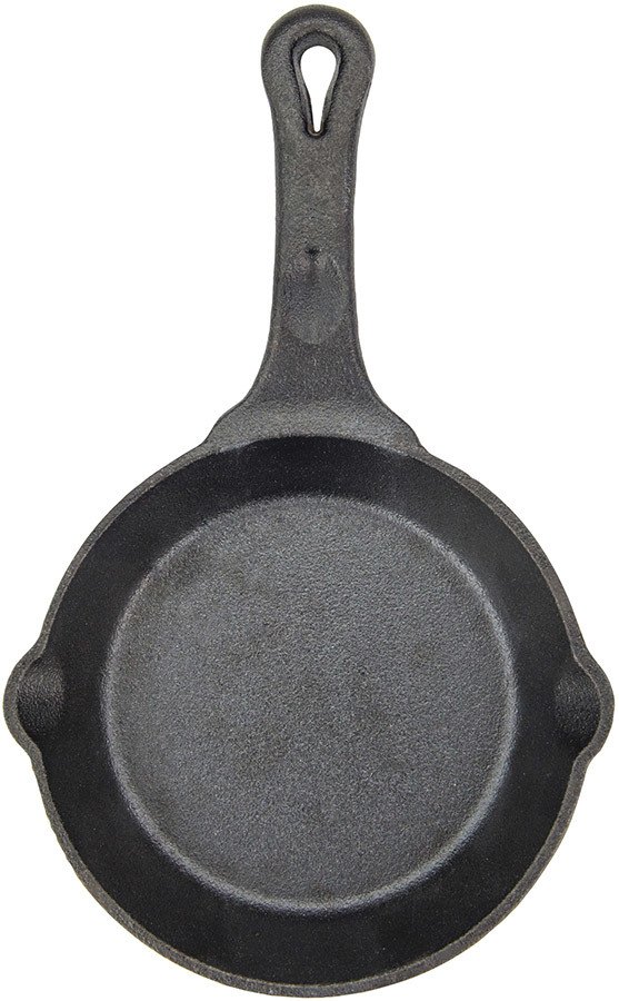 Winco CAST6, 6" PreSeasoned Induction Ready Cast Iron Skillet