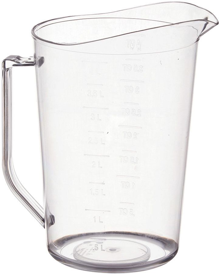 Winco PMCP-100 1 Qt Measuring Cup - Polycarbonate, Clear