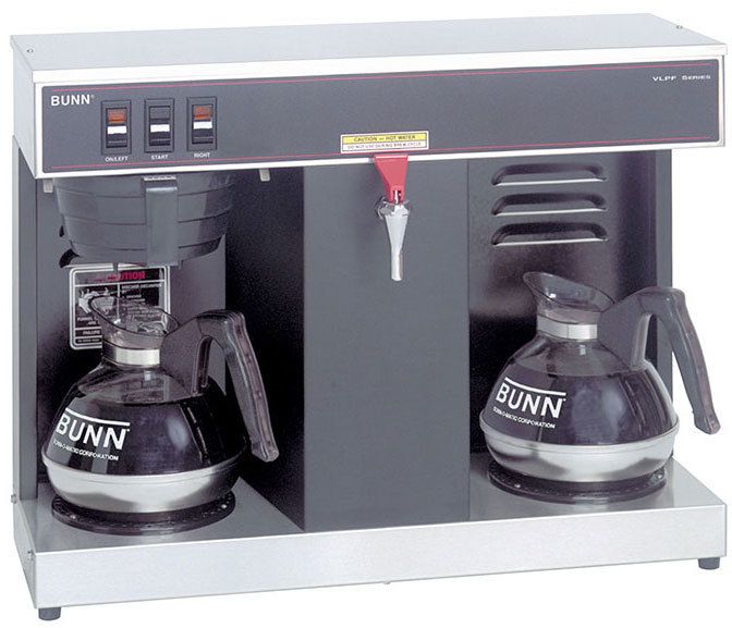 Bunn 07400.0005, Automatic Decanter Coffee Brewer w/ 2 Lower Warmers, 120V