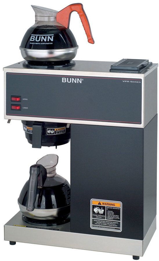 Bunn 33200.0002, Pourover Decanter Coffee Brewer w/ 1 Upper & 1 Lower