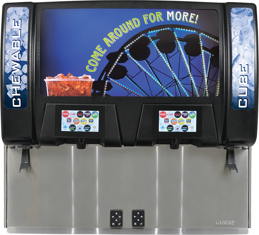 Lancer 854980B0803, 44" 2 Valve TwinPour Ice & Beverage Dispenser w