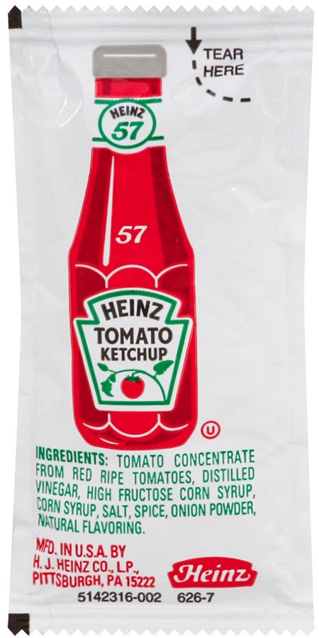 Heinz 10013000980507, 11 Gram Ketchup Portion Packet (200/Case)