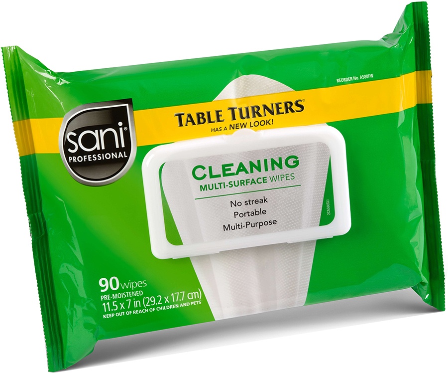 sani professional table turners sanitizing wipes