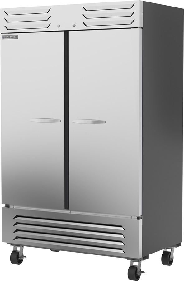 BeverageAir SR2HC1S, 52" 2 Solid Door ReachIn Refrigerator, Slate Series