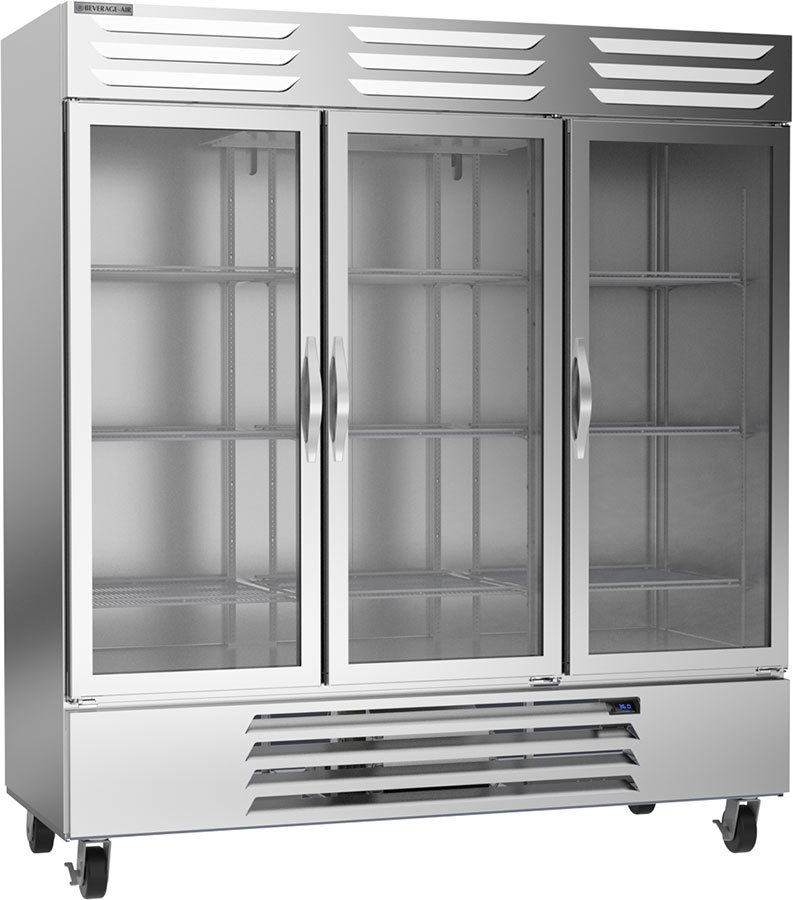 beverage air 3 door refrigerator