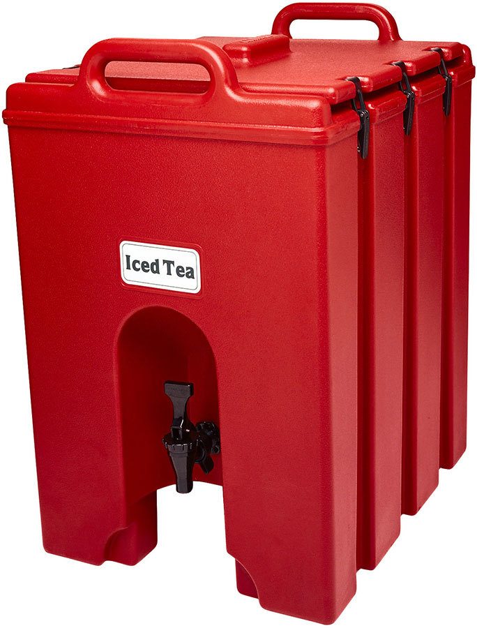 Cambro 1000LCD158 Red Insulated Beverage Dispenser
