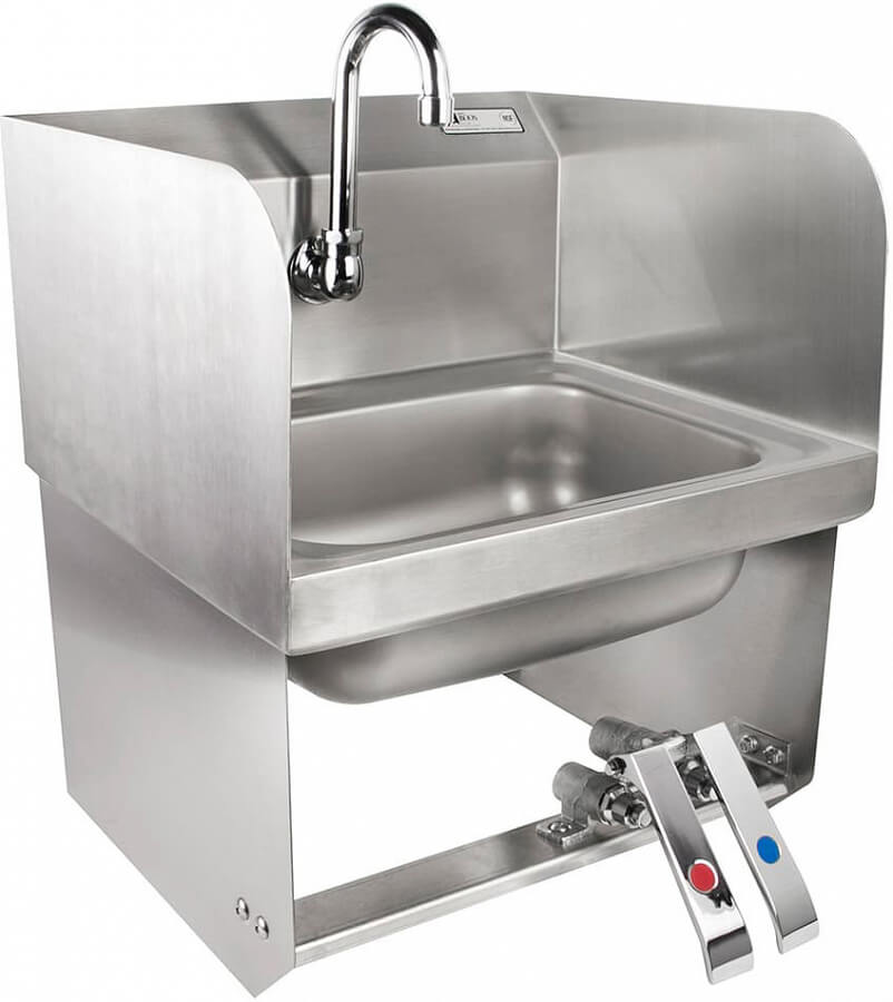 John Boos PBHSW1410KV2MBSSX, Hand Sink w/ Hands Free Knee Valve