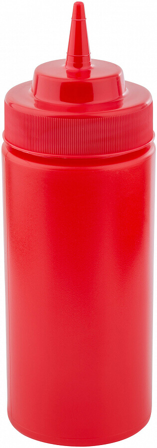 TableCraft 11663K, 16 oz Wide Mouth Polyethylene Ketchup Squeeze Bottle ...