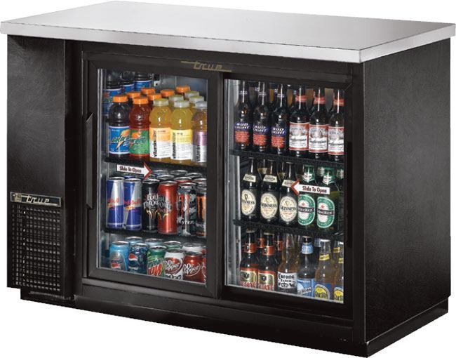 True TBB2448GSDLD, 49" 2 Glass Door Back Bar Cooler