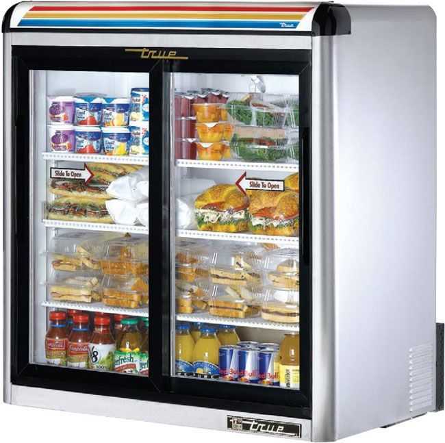 True Gdm 09 S Ld 36 2 Slide Glass Door Countertop Refrigerated