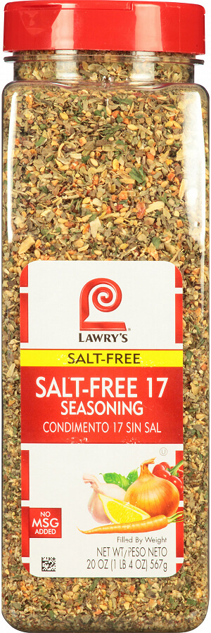 Lawrys By Mccormick 2150080606 20 Oz Salt Free 17 Seasoning Blend 6