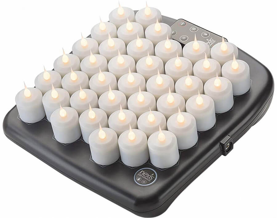 Hollowick HFRX40, Nexis™ Rechargeable Flameless Candle Set w/ 40