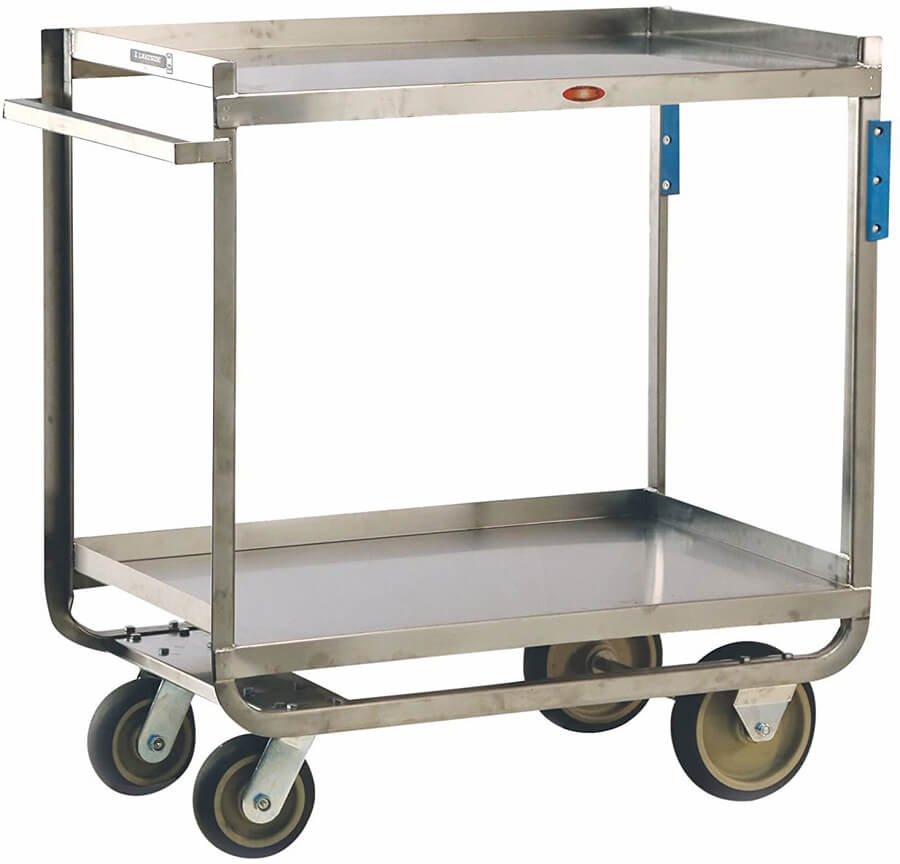 Lakeside 8820, 36 1/2" x 21 1/4" Stainless Steel Utility / Bus Cart w