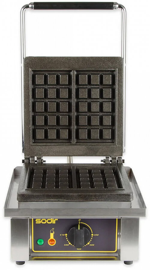 Equipex GES10, 1.6 kW Electric Waffle Maker / Iron, Single, 7 1/2" x 4