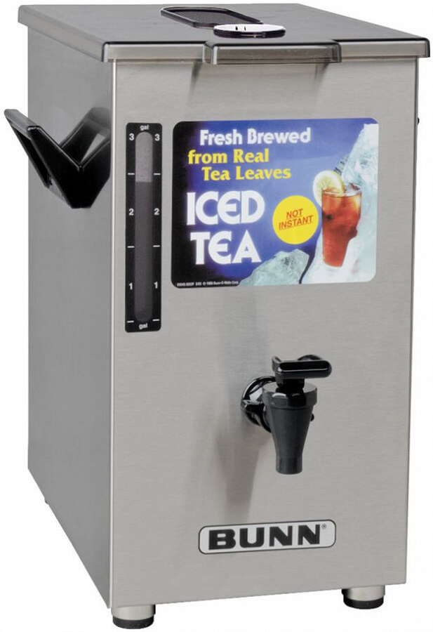 Bunn 03250.0006, 4 Gallon Stainless Steel Iced Tea Dispenser w/ Brew