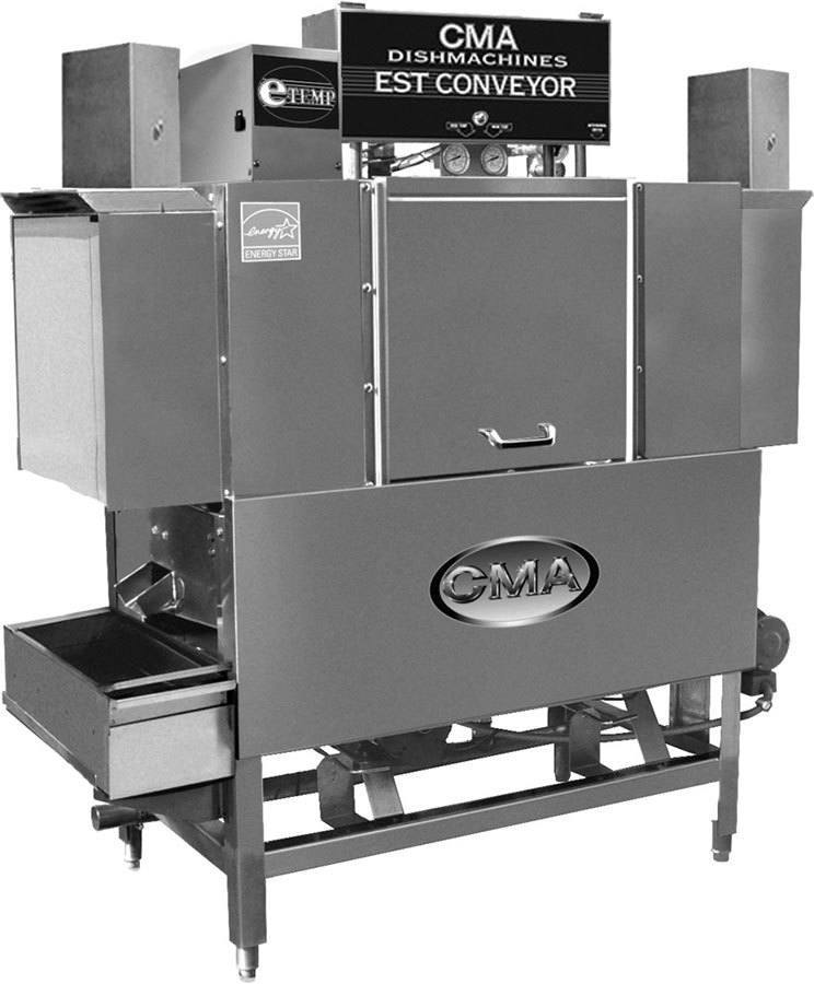 CMA Dishmachines EST-44L, 243 Racks/Hr, Low Temperature Chemical ...