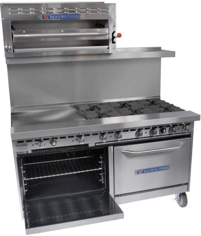 Bakers Pride 60BP10BS26, 480,000 Btu Gas Restaurant Range, 10 Burner